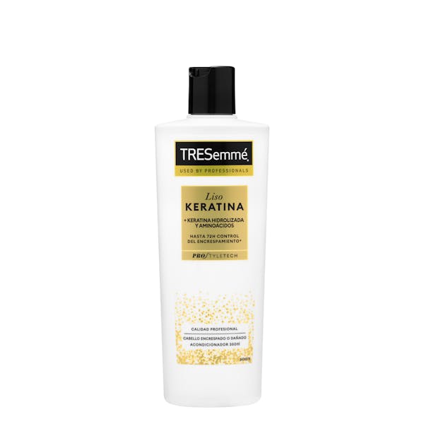Acondicionador Liso Keratina TRESemmé cabello encrespado o dañado con keratina hidrolizada y aminoácidos 1