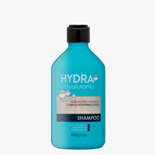Champú Hydra hyaluronic Deliplus cabello de normal a seco con ácido hialurónico, niacinamida y provitamina B5
