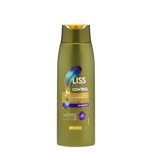 Champú Liss Frizz Control Deliplus cabello rebelde con vitamina E y queratina 1
