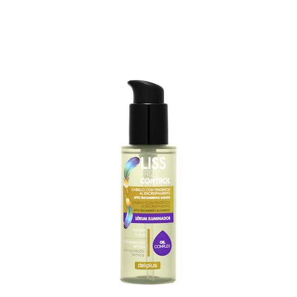 Sérum Liss Frizz Control Deliplus iluminador con protección térmica 1