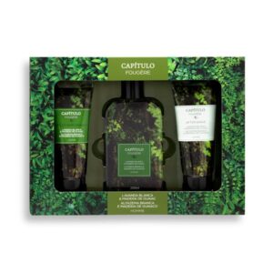 Lote hombre Capítulo Fougère Lavanda blanca y madera de guaiac contiene eau de toilette 200 ml, gel de baño 100 ml and after shave 100 ml