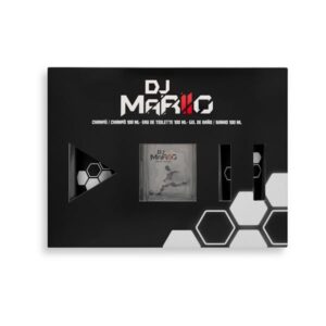 Lote hombre Dj Mariio contiene eau de toilette 100 ml, gel de baño 100 ml y champú 100 ml